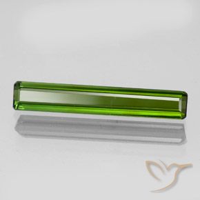 Tourmaline Vert algues marines naturelle Octogone / coupe Émeraude, 1.44 ct, VS