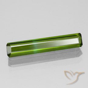 Tourmaline Vert foncé naturelle Octogone / coupe Émeraude, 1.16 ct, VVS-VS