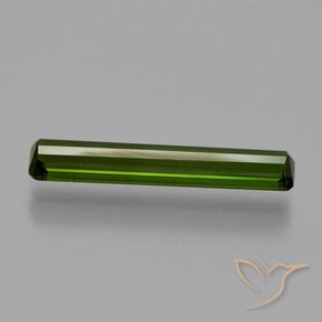Tourmaline Vert foncé naturelle Octogone / coupe Émeraude, 1.66 ct, SI