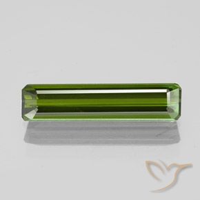 1.30ct Naturel Vert foncé Tourmaline, Taille émeraude, VS-SI