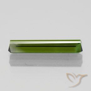 Tourmaline Vert foncé naturelle Octogone / coupe Émeraude, 1.30 ct, VS-SI