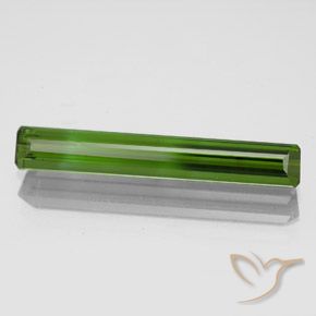Tourmaline Vert foncé naturelle Octogone / coupe Émeraude, 1.83 ct, VVS-VS