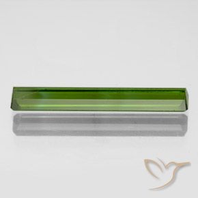 Tourmaline Vert foncé naturelle Octogone / coupe Émeraude, 1.83 ct, VVS-VS