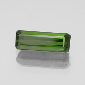 Tourmaline Vert terreux naturelle Taille émeraude, 1.43 ct, SI