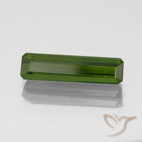 Tourmaline Vert algues marines naturelle Octogone / coupe Émeraude, 1.97 ct, VS