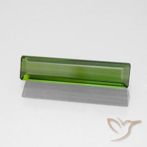 Tourmaline Vert algues marines naturelle Octogone / coupe Émeraude, 1.24 ct, VS