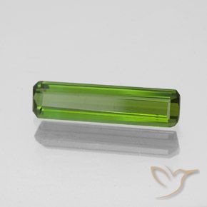 Tourmaline Vert foncé naturelle Octogone / coupe Émeraude, 1.10 ct, VS