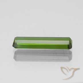 Tourmaline Vert foncé naturelle Octogone / coupe Émeraude, 1.10 ct, VS
