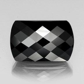 Tourmaline noir naturelle forme fantaisie, 32,06 ct, opaque