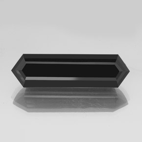 Tourmaline noir naturelle forme fantaisie, 45,45 ct, opaque