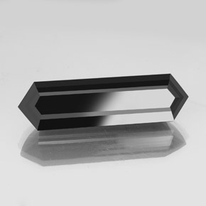 Tourmaline noir naturelle forme fantaisie, 45,45 ct, opaque
