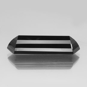 Tourmaline noir naturelle forme fantaisie, 45,45 ct, opaque