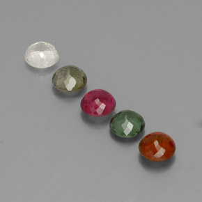 Achetez naturel ct multicolore tourmaline gems, coupe roude, en provenance mozambique chez gemselect. en stock, livraison internationale!
