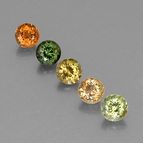 Achetez naturel ct multicolore tourmaline gems, coupe roude, en provenance mozambique chez gemselect. en stock, livraison internationale!
