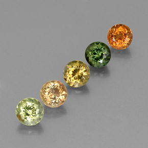 Achetez naturel ct multicolore tourmaline gems, coupe roude, en provenance mozambique chez gemselect. en stock, livraison internationale!