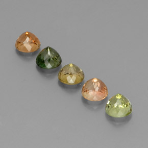 Achetez naturel ct multicolore tourmaline gems, coupe roude, en provenance mozambique chez gemselect. en stock, livraison internationale!