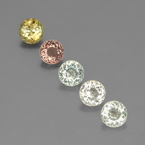 Achetez naturel ct multicolore tourmaline gems, coupe roude, en provenance mozambique chez gemselect. en stock, livraison internationale!