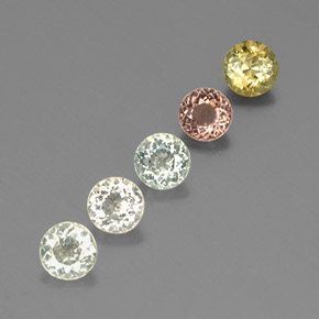Achetez naturel ct multicolore tourmaline gems, coupe roude, en provenance mozambique chez gemselect. en stock, livraison internationale!