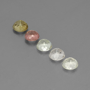 Achetez naturel ct multicolore tourmaline gems, coupe roude, en provenance mozambique chez gemselect. en stock, livraison internationale!