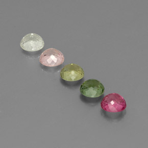 Achetez naturel ct multicolore tourmaline gems, coupe roude, en provenance mozambique chez gemselect. en stock, livraison internationale!