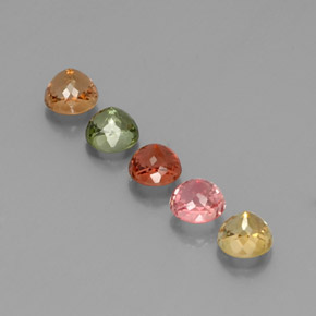 Achetez naturel ct multicolore tourmaline gems, coupe roude, en provenance mozambique chez gemselect. en stock, livraison internationale!