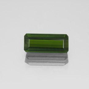 Tourmaline vert algues marines naturelle taille émeraude, 1,98 ct, VVS-VS