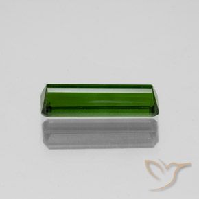Tourmaline Vert terreux naturelle Octogone / coupe Émeraude, 1.35 ct, VS