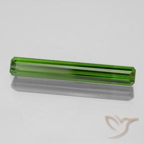 Tourmaline Vert foncé naturelle Octogone / coupe Émeraude, 1.40 ct, VS