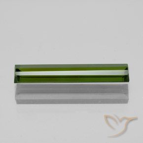 Tourmaline Vert moyen naturelle Octogone / coupe Émeraude, 1.64 ct, VVS-VS