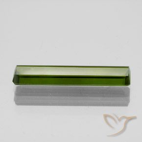 Tourmaline Vert foncé naturelle Octogone / coupe Émeraude, 1.73 ct, VS