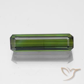 1.71ct Naturel Vert foncé Tourmaline, Taille émeraude, SI
