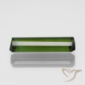 Tourmaline Vert foncé naturelle Octogone / coupe Émeraude, 1.71 ct, SI