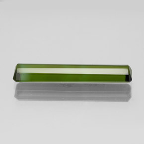 Tourmaline vert moyen naturelle taille émeraude, 1,93 ct, VS