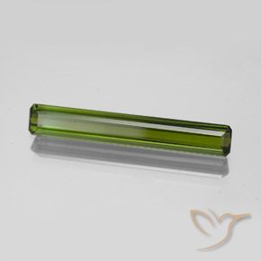 Tourmaline Vert moyen-foncé naturelle Octogone / coupe Émeraude, 1.96 ct, VVS-VS