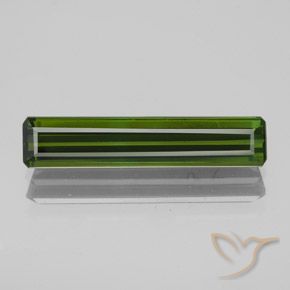 1.90ct Naturel Vert foncé Tourmaline, Taille émeraude, VS