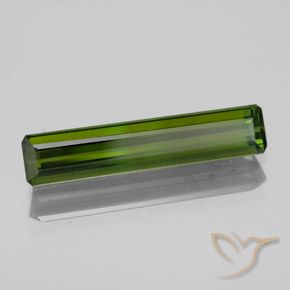 Tourmaline Vert foncé naturelle Octogone / coupe Émeraude, 1.90 ct, VS