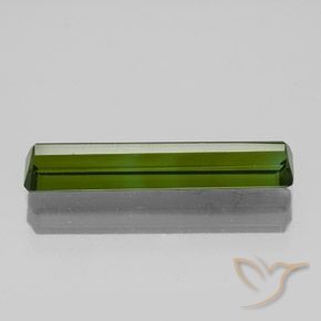 Tourmaline Vert foncé naturelle Octogone / coupe Émeraude, 1.90 ct, VS