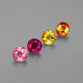 Achetez naturel ct multicolore tourmaline gems, coupe roude, en provenance mozambique chez gemselect. en stock, livraison internationale!