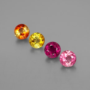 Achetez naturel ct multicolore tourmaline gems, coupe roude, en provenance mozambique chez gemselect. en stock, livraison internationale!