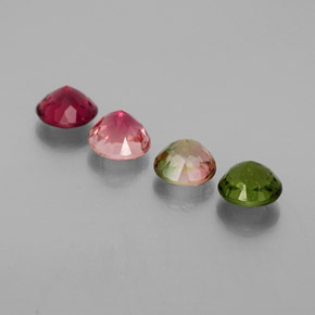 Achetez naturel ct multicolore tourmaline gems, coupe roude, en provenance mozambique chez gemselect. en stock, livraison internationale!