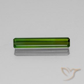 2.82ct Naturel Forêt verte Tourmaline, Taille émeraude, SI