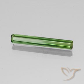 Tourmaline Vert moyen naturelle Octogone / coupe Émeraude, 1.26 ct, VVS-VS