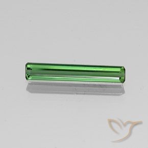 1.38ct Naturel Vert moyen Tourmaline, Taille émeraude, VS-SI