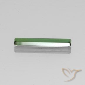 Tourmaline Vert moyen naturelle Octogone / coupe Émeraude, 1.38 ct, VS-SI