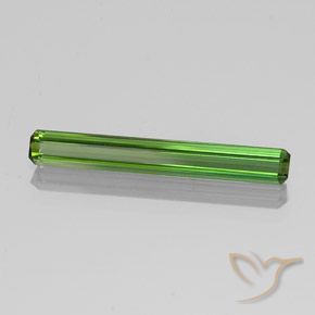 Tourmaline Vert moyen naturelle Octogone / coupe Émeraude, 1.69 ct, VVS-VS