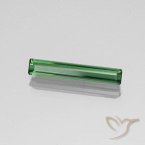 Tourmaline Vert naturelle Octogone / coupe Émeraude, 1.66 ct, VVS-VS