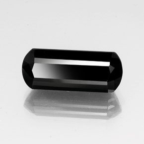 Tourmaline noir naturelle forme fantaisie, 13,07 ct, opaque