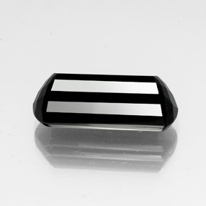 Tourmaline noir naturelle forme fantaisie, 13,07 ct, opaque