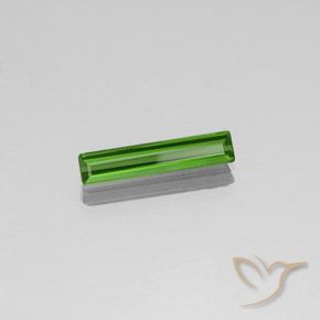 Tourmaline Vert foncé naturelle Octogone / coupe Émeraude, 1.35 ct, VVS-VS