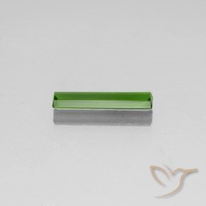 Tourmaline Vert foncé naturelle Octogone / coupe Émeraude, 1.35 ct, VVS-VS